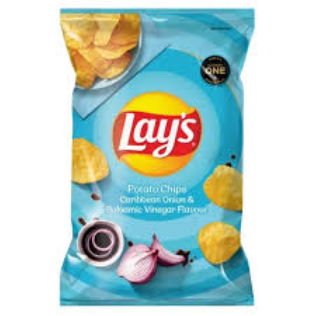 LAYS CARIBBEAN ONION & BALSAMIC VINEGAR 105G